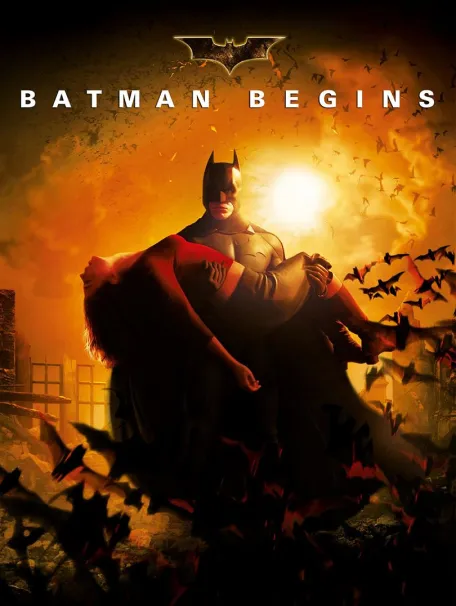 Affiche du film Batman Begins cliquable pour accéder à la bande annonce du film