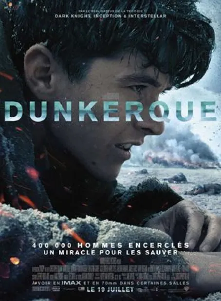 Affiche du film Dunkerque cliquable pour accéder à la bande annonce du film