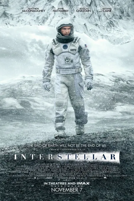 Affiche du film Interstellar cliquable pour accéder à la bande annonce du film