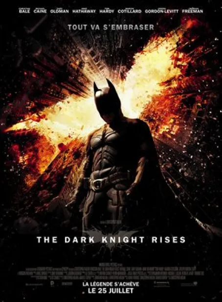 Affiche du film The Dark Knight Rises cliquable pour accéder à la bande annonce du film
